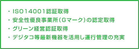 安全運行体制の確立